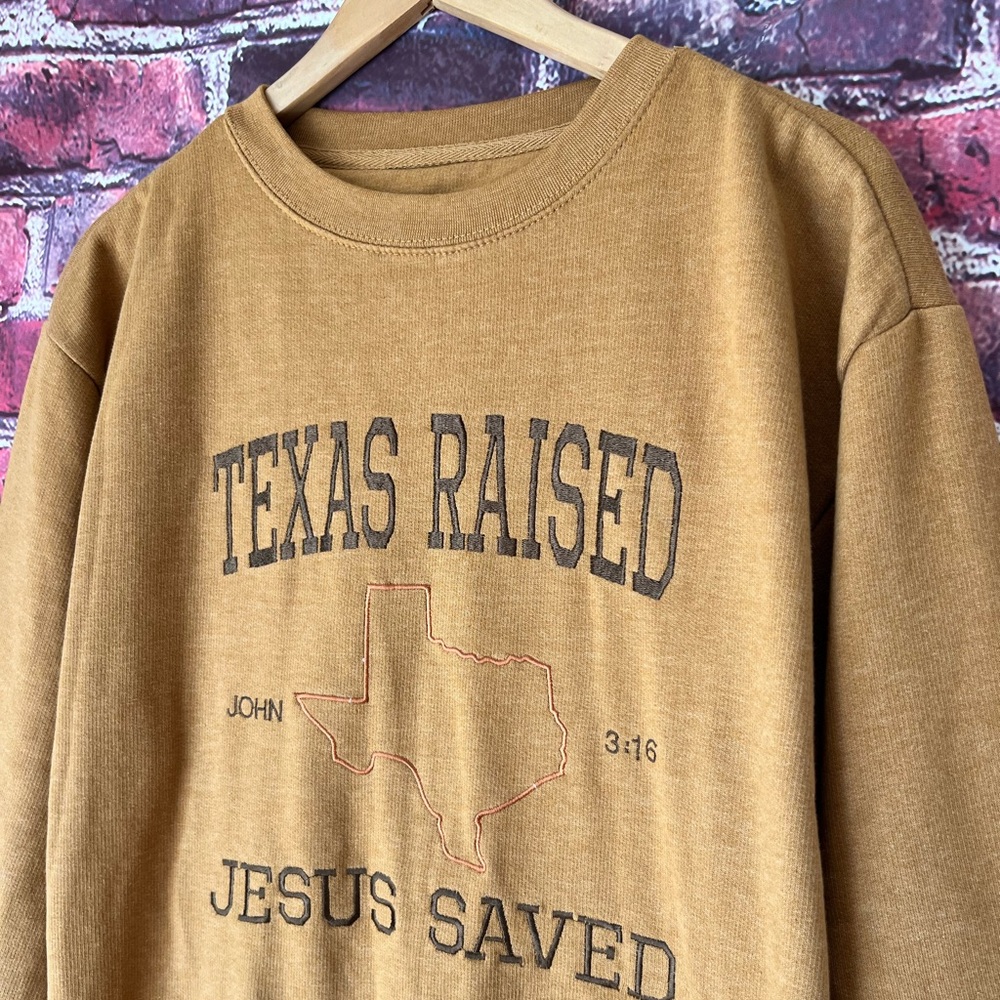 Texas Raised Graphic Crewneck Sweatshirt View 3